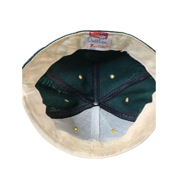 Vintage Green Bay Packers Team NFL Fitted Hat 7 1/2 DoubleLogo Made in USA - Picture 4 of 4